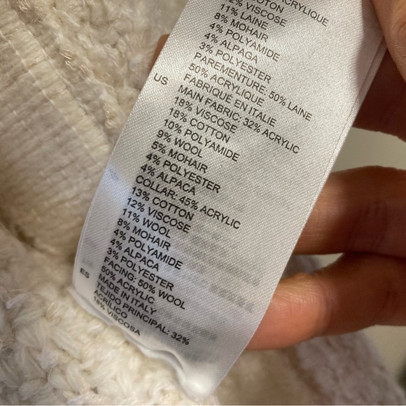 SOLD Sandro Tweed Jacket size 1 - Picture 5 of 12